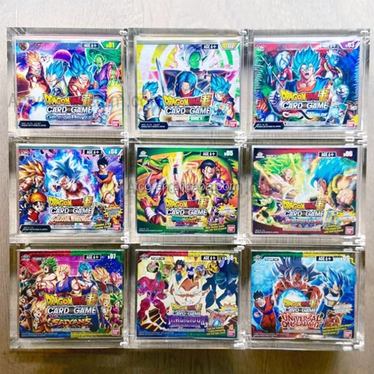 TCG Factory Wholesale Dragon Ball Z Cards Box Acrylic Case UV Resistant Dragon Ball Acrylic Storage Box With Strong Magnet