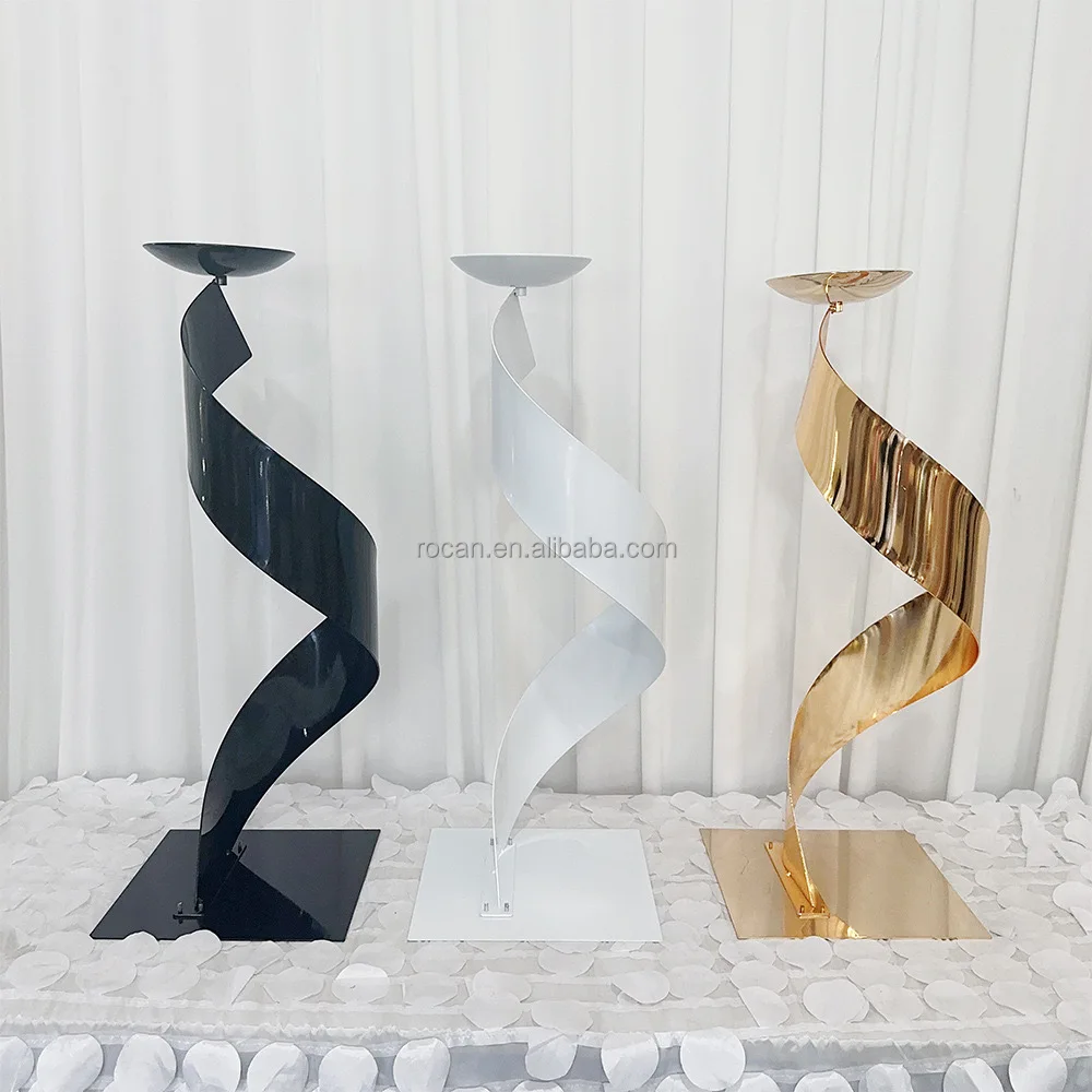 Gold Wedding Supplies Tall Flower Vase Table Centerpieces Flower Stand for Wedding Centerpieces Decoration