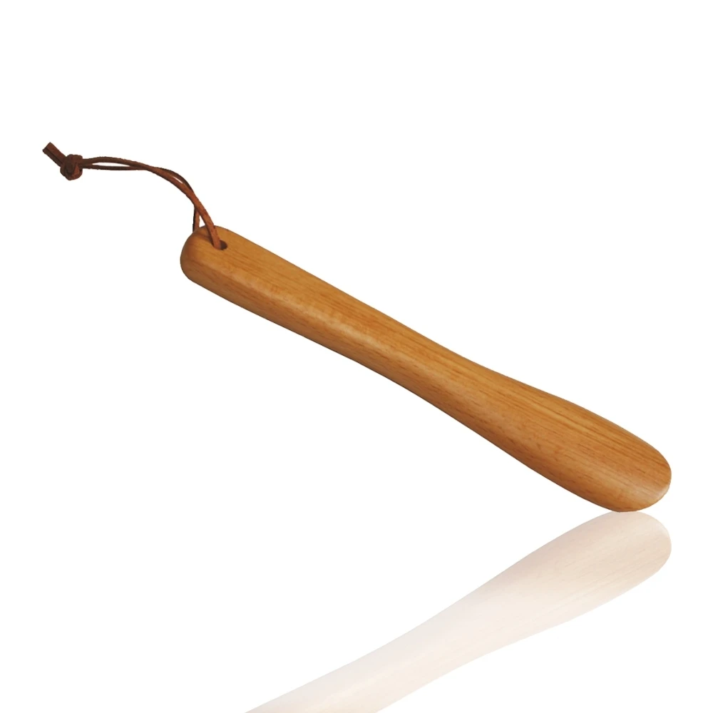 Excellent Design 18 Cm Slender And Elegant Shape Refined Beech Wood Shoe Horn For Export Sale