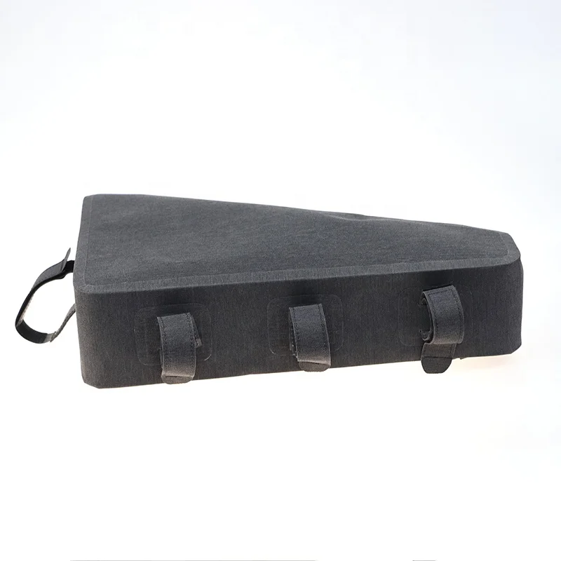 OEM/ODM 600D/PU+TPU Bicycle Frame Mounted Pack Mountain Cycling Bag Waterproof Bicycle Front Tube Frame Bike Bag