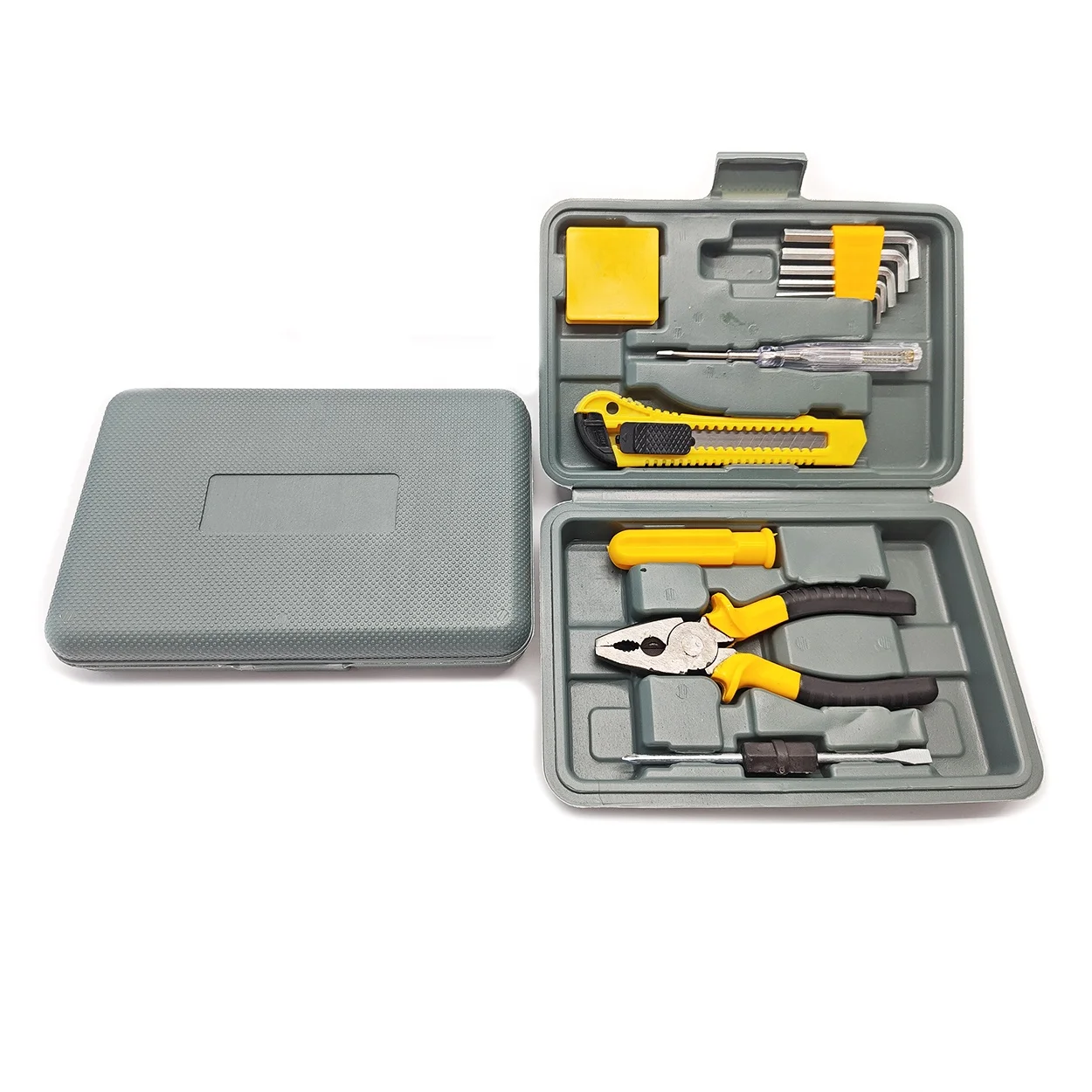 Custom Household Screwdriver Tape Hex Wrench Practical Knife Pliers Tape Measure 6 Pieces Hardware Tools Set