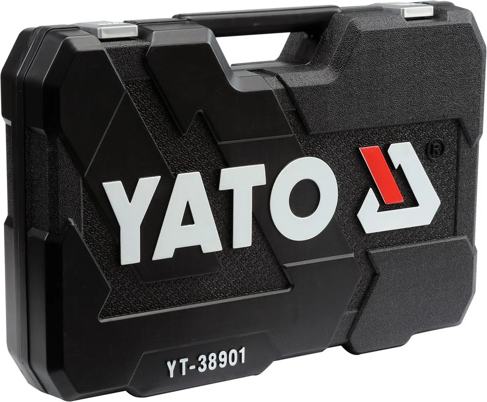 YATO YT-38901 ручные инструменты, торцевой ключ, набор инструментов для технического обслуживания инженера, комплексный набор торцевых ключей 1/4 дюйма, 1/2 дюйма, 122 шт.
