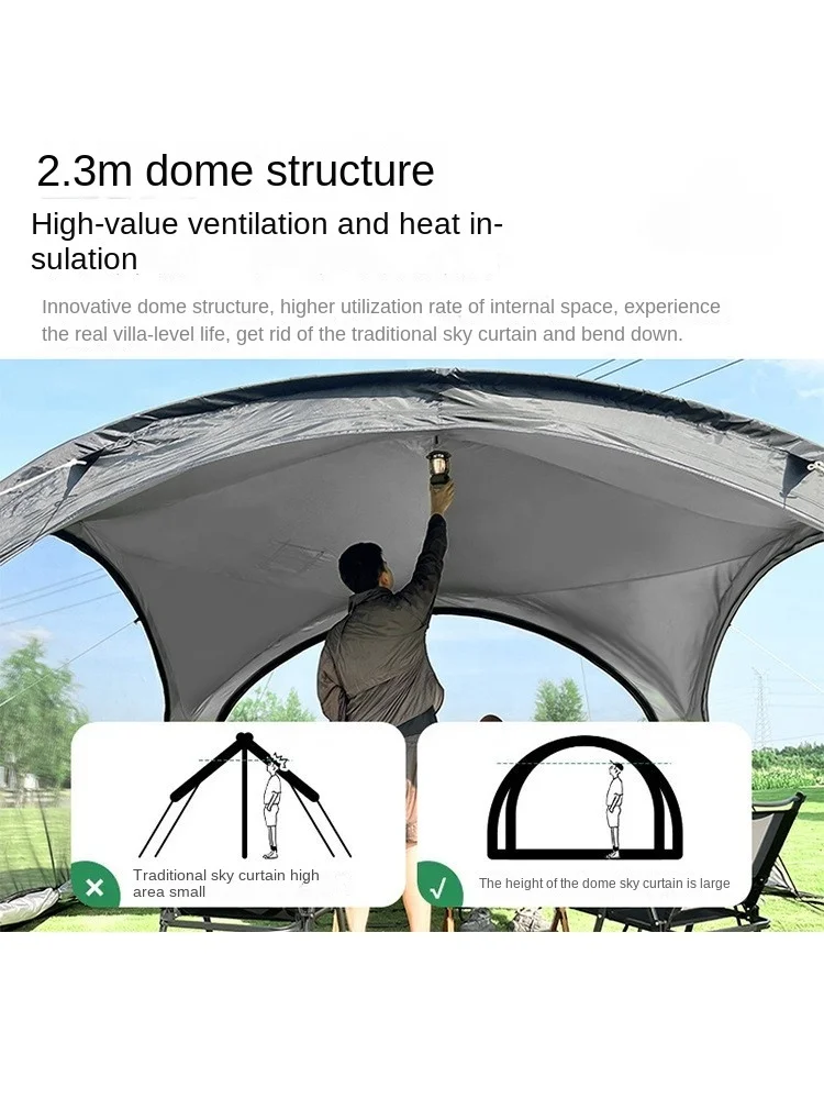 Outdoor tent spherical small G camping shelter lightweight convenient hemispherical exquisite camping windproof living room tent