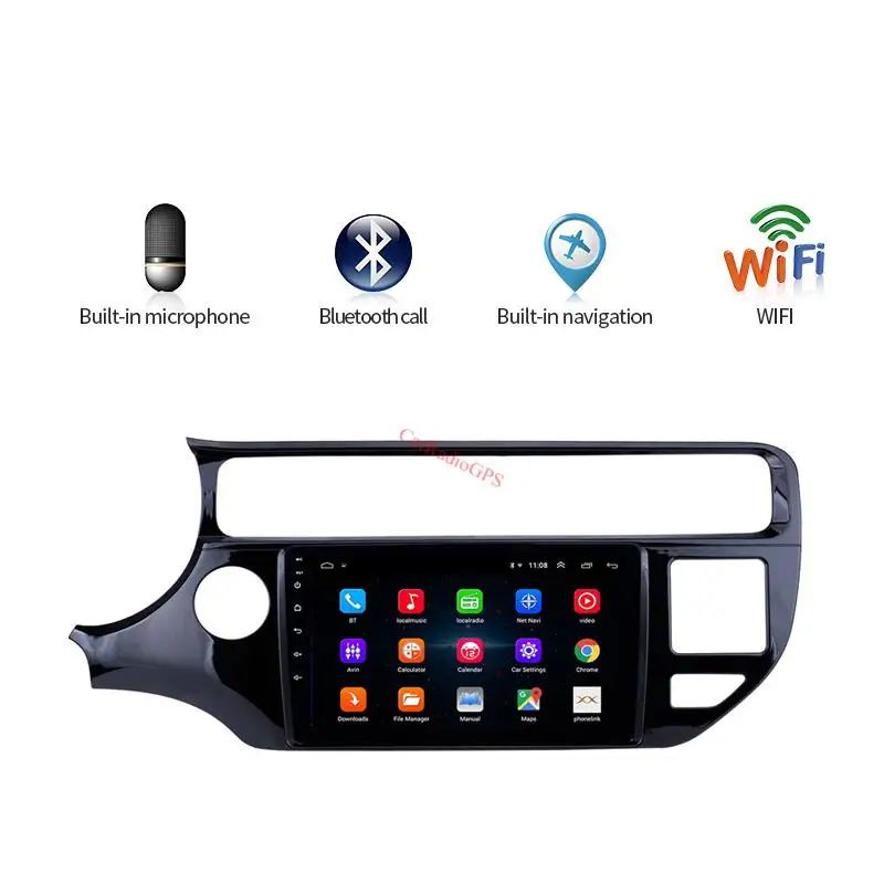 
Car Head Unit 9 inch Android 9.0 Auto Radio for KIA Rio 2012 2013 2014 2015 LHD WIFI support SWC 1080P 