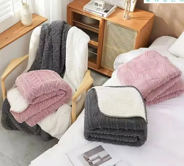 Sherpa Fleece 220V Heating Blanket  Electric Blanket Warmer with CE UKCA Approval