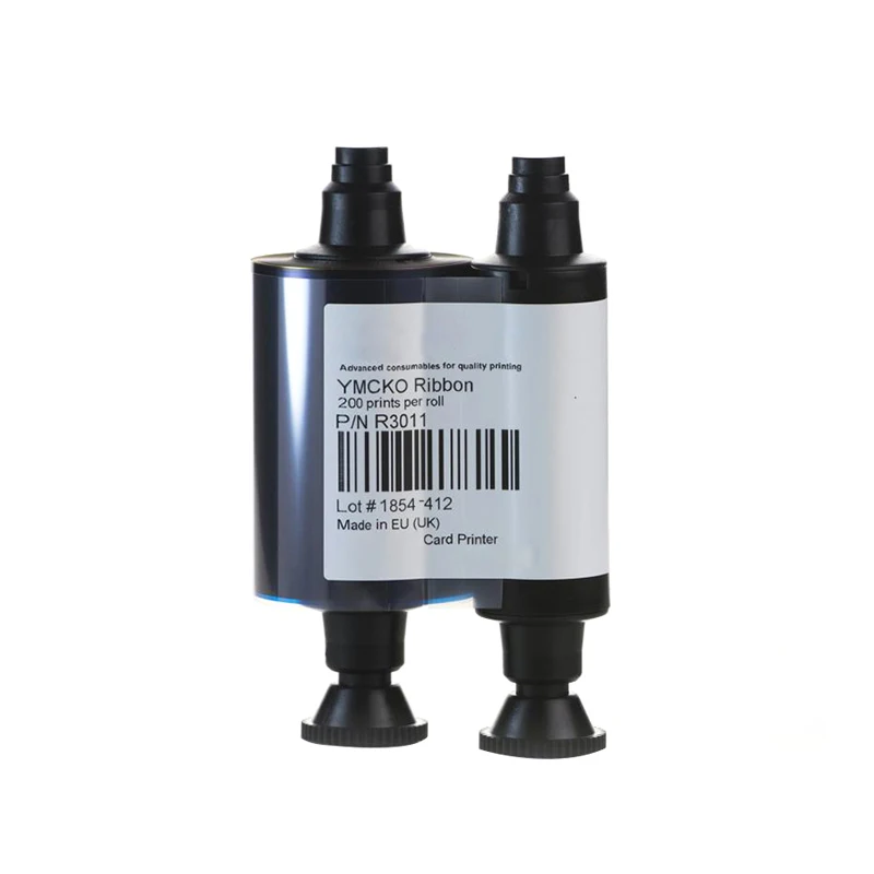 R3011 YMCKO Color Ribbon For Pebble4 Dualys 3 id Card Printer Ribbon 200 Prints