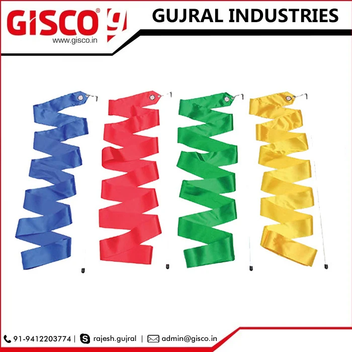 Ритмические красочные гимнастические ленты