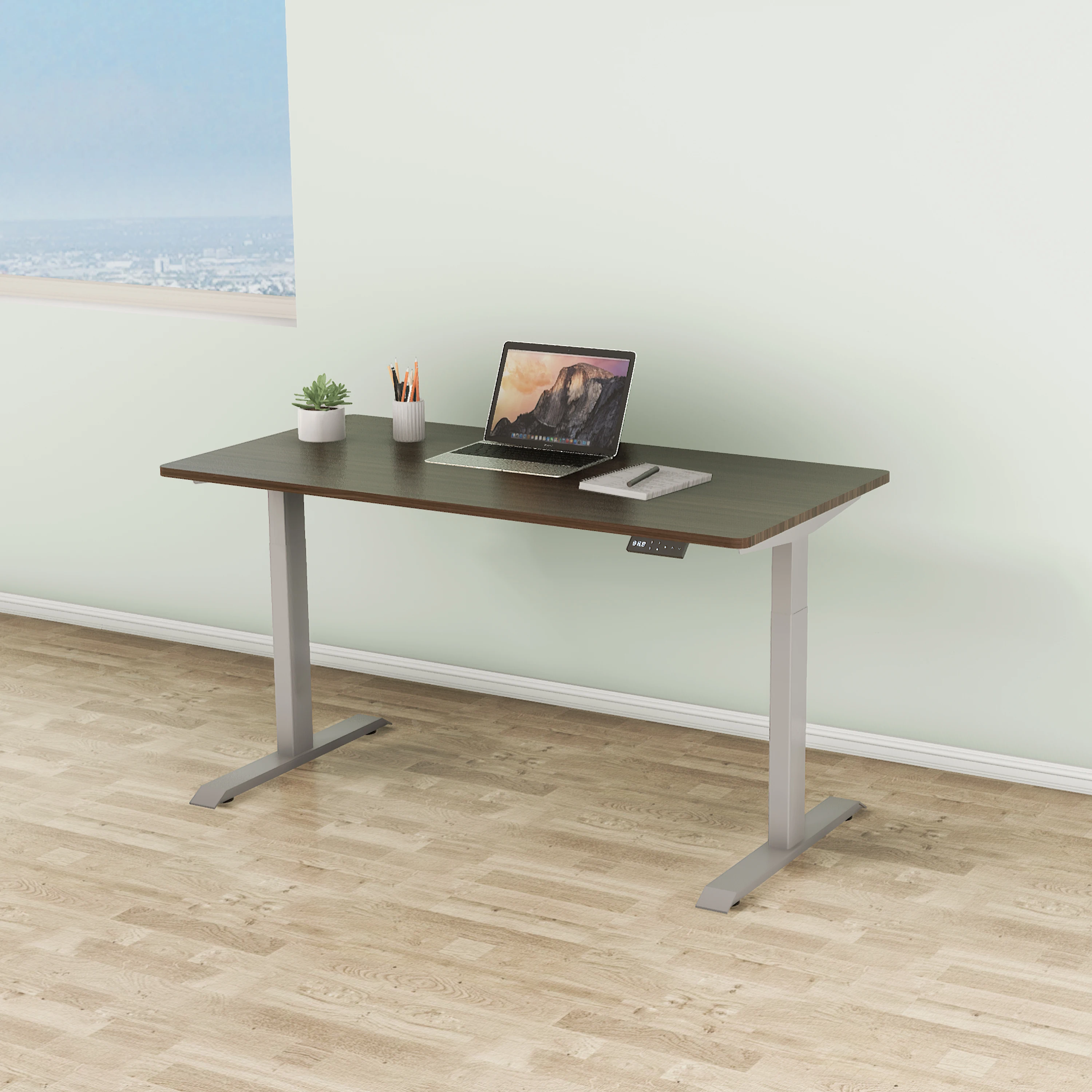 office furniture desks with 2 legs adjustable height modern design standing desk