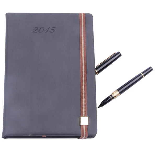 Customized  high quality advertising notebook and pen gift set with logo