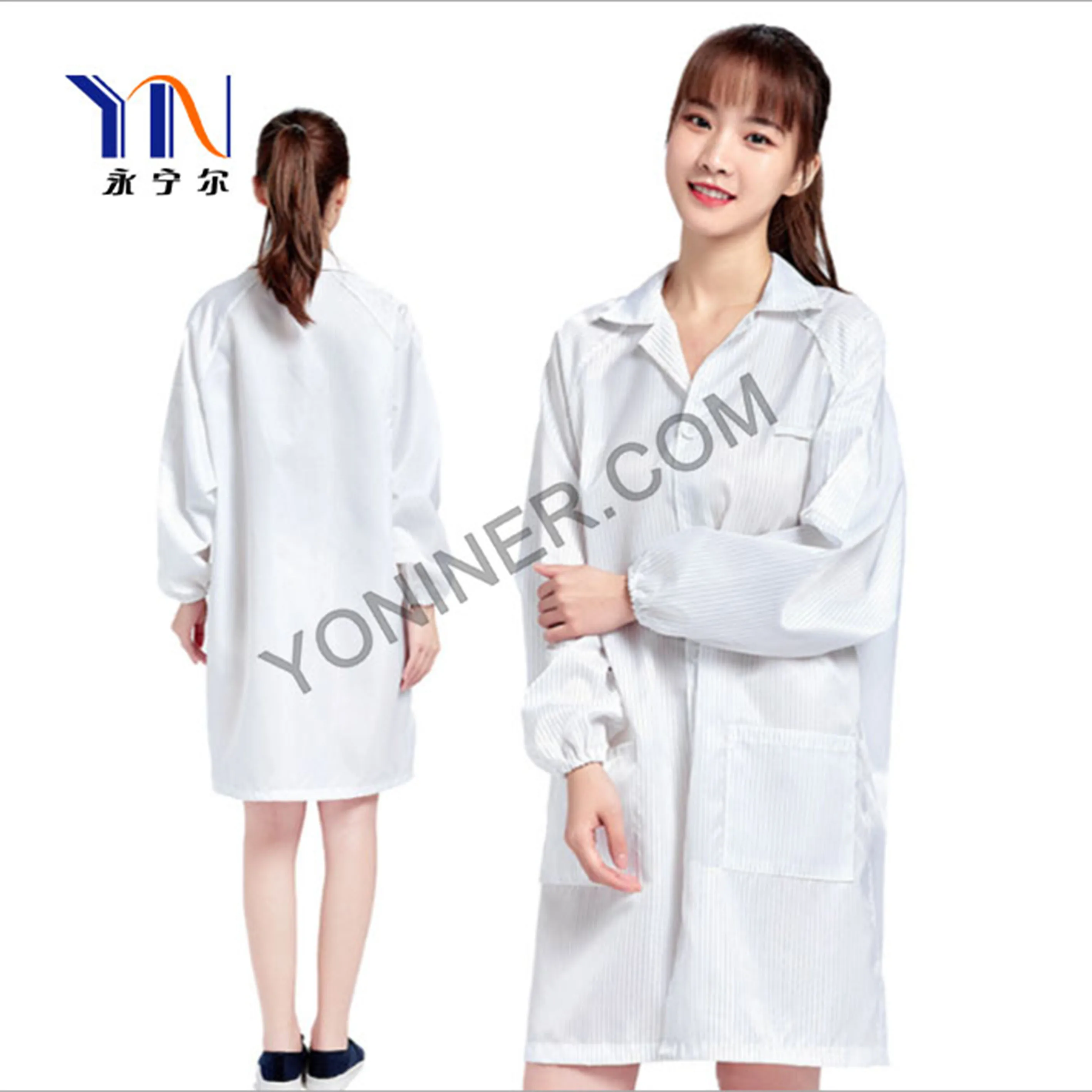 
Cleaning Room ESD Working Clothes for Wholesale Anti-Static Suit Cleanroom Coverall Workwear Overall 