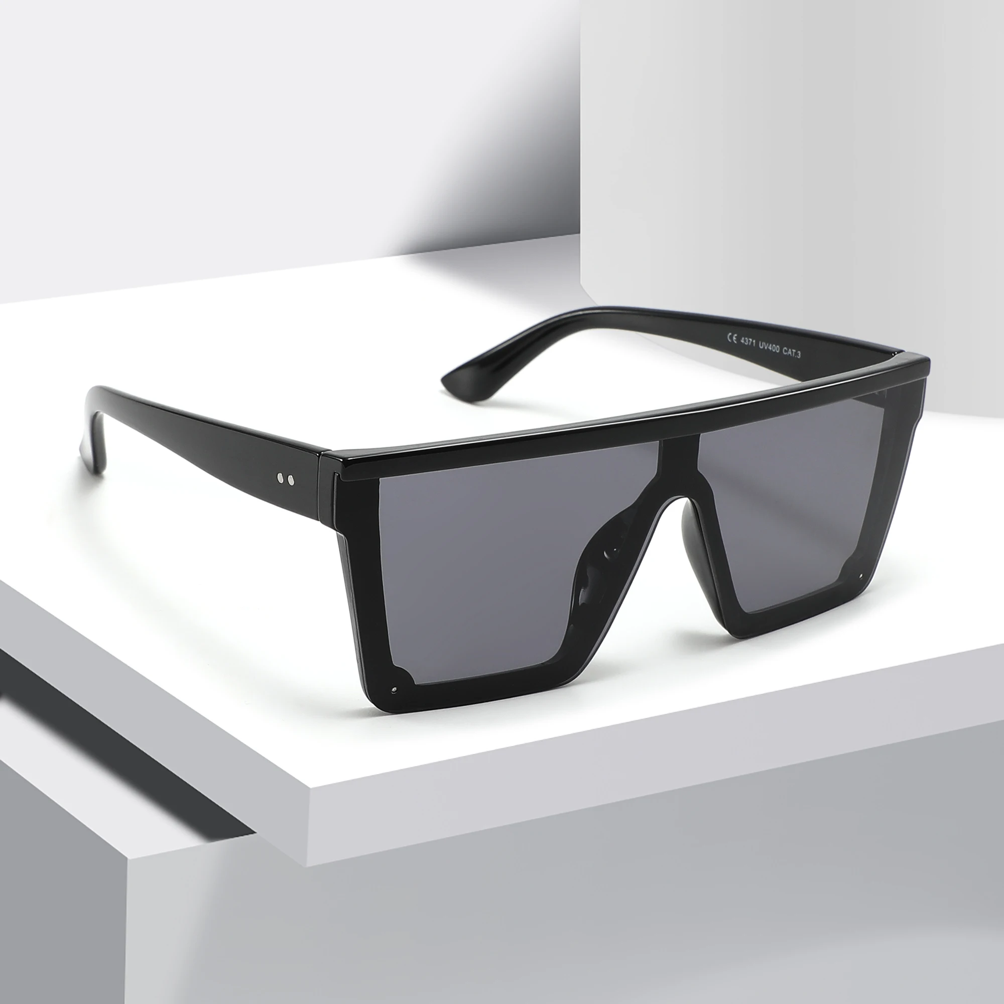 Oversized Rimless Men Fashion Square Sun Glasses Mirror Vintage Retro Glasses Female Sunglasses