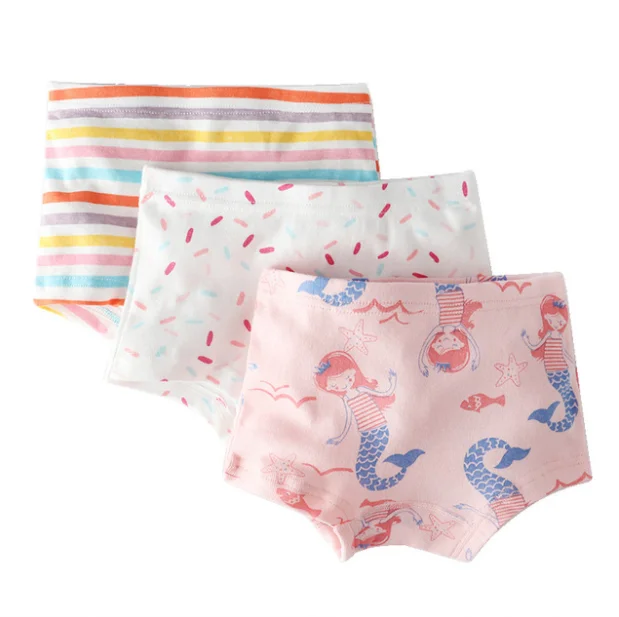 Girl print underwear child boxer