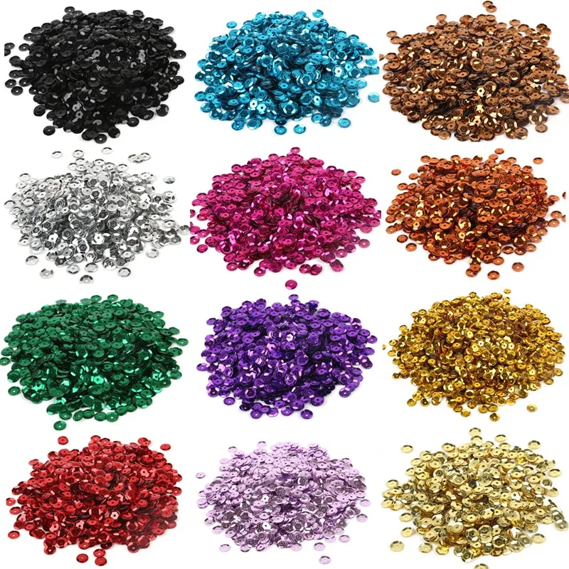 Loose sequins Bulk Sequins Paillette Round Shape flat Sequins for Sewing Garment Clothing Crafts Jewelry Bags Clothes