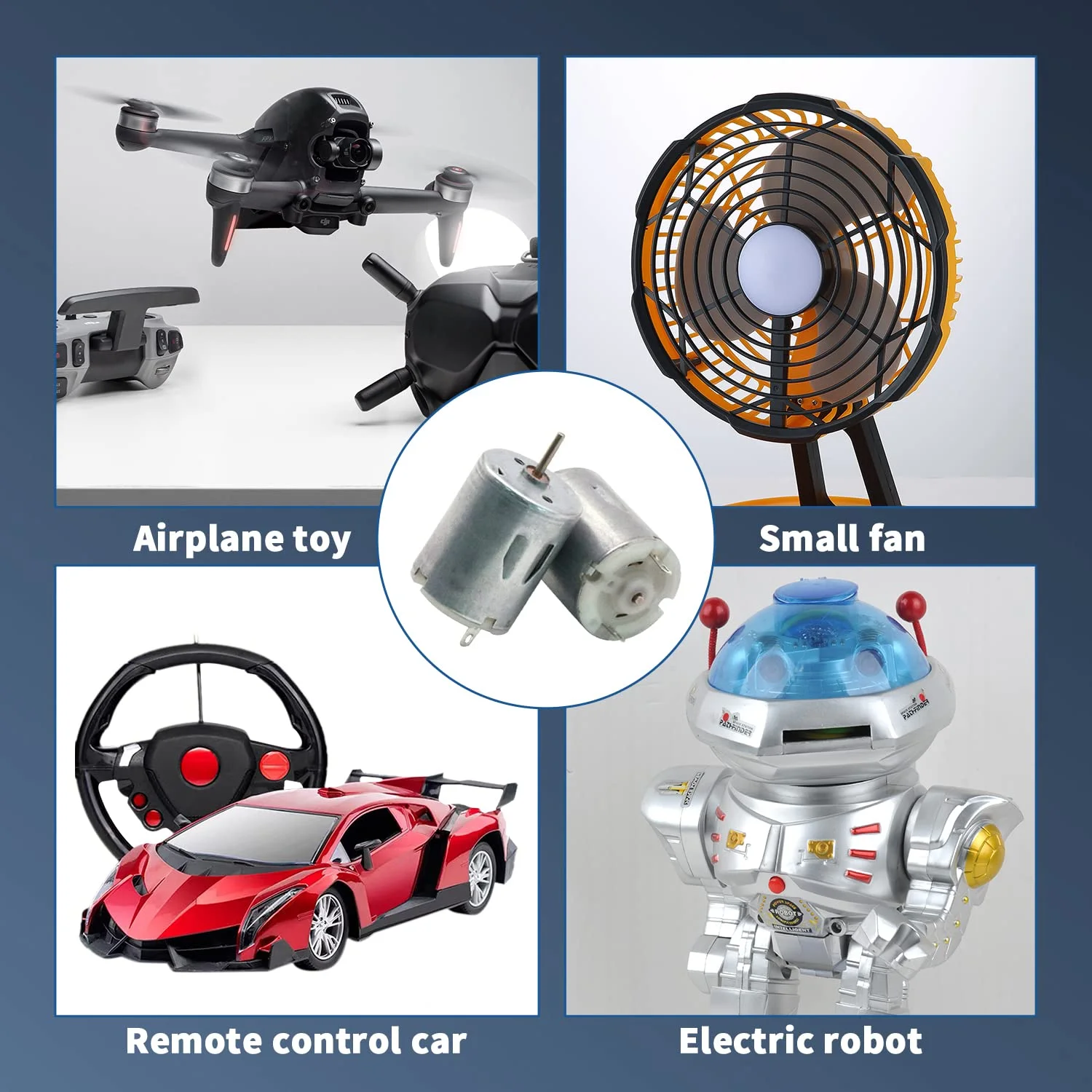 Shengma DC Motor 3V 16800RPM 1.25A Electric Motor Round Shaft for RC Boat Model DIY Hobby