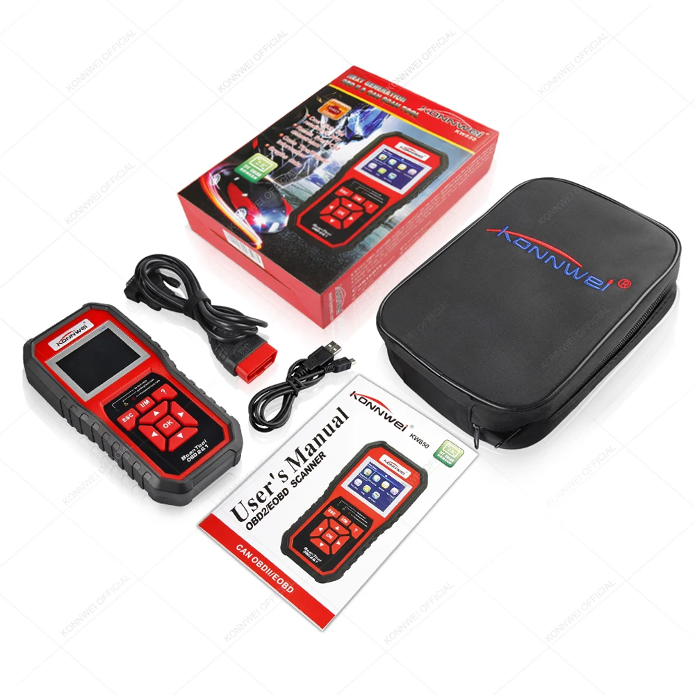 Hot Sale  KW850  Auto Diagnostic Scanner OBD2 Scanner Car Diagnostic Tool OBD Code Reader