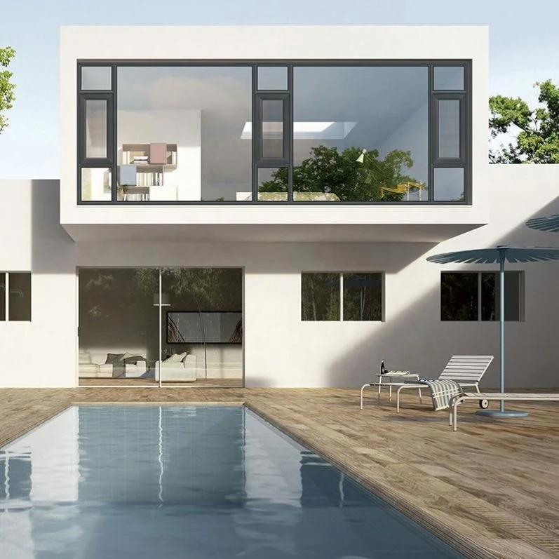 Youshuo USA Double Glazed Window with Glass Shutters That Open Out 900 X 900 Sydney Tilt And Turn Grills Casement Modern Windows