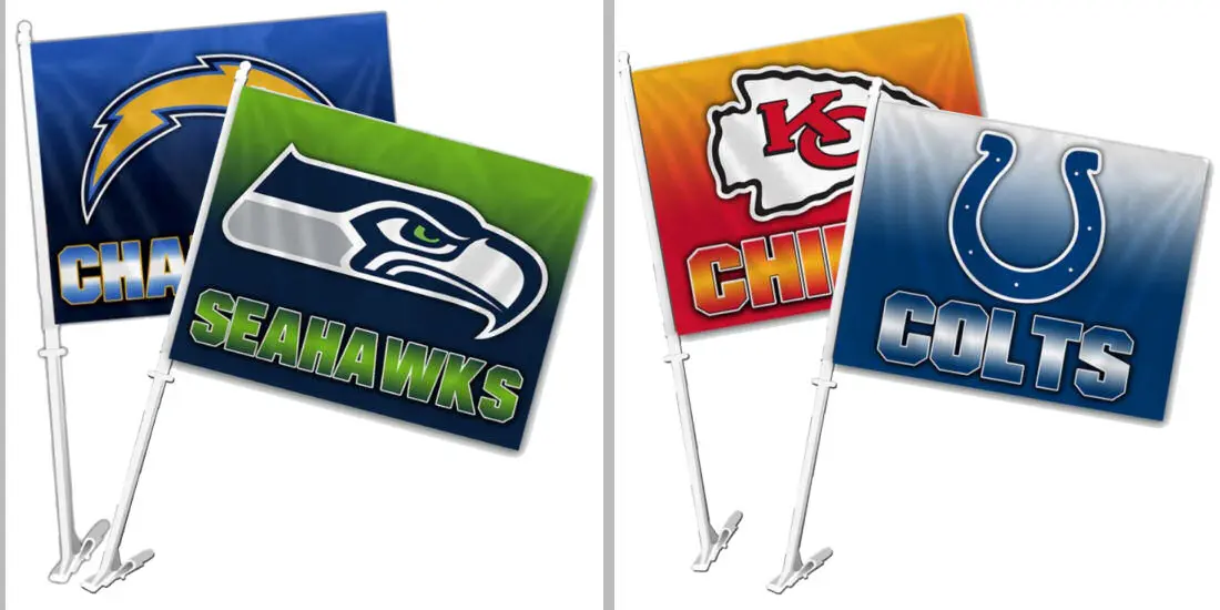 Similar Products Contact Supplier Chat Now! NBA Sports Team Car Flag Printing NFL Sports Team Car Flag