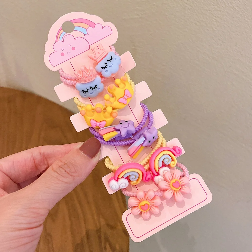 Korean baby elastic hair band princess girls hair rope party gift for baby girls hair ornament