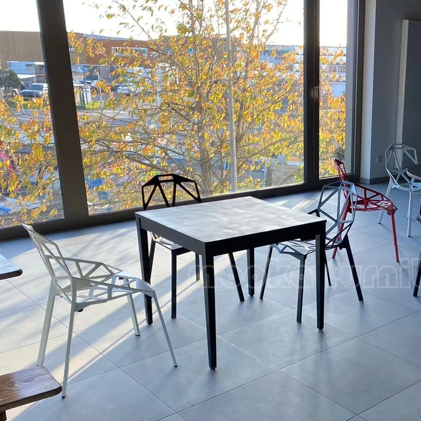 unique aluminum metal Konstantin grcic chair one cafe chair