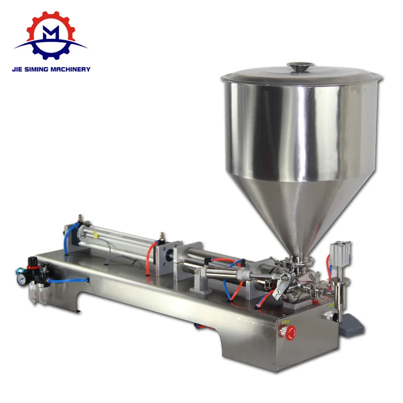 Semi Automatic Ice Cream Water Liquid Honey Juice Sauce Soft Drink Tomato Paste Filling Machine Single-head Filling Machine
