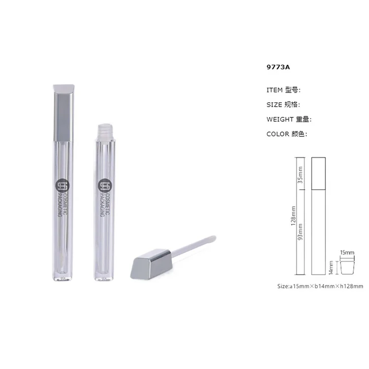 3ml Wholesale Custom Empty White Lipgloss Packaging Luxury Liquid Lipstick Tube