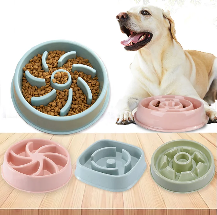 
Hot Sale Eco-Friendly Portable Pet Bowl Silicone Dog Slow Feeder Bowl with Non Slip Fun Feeder 