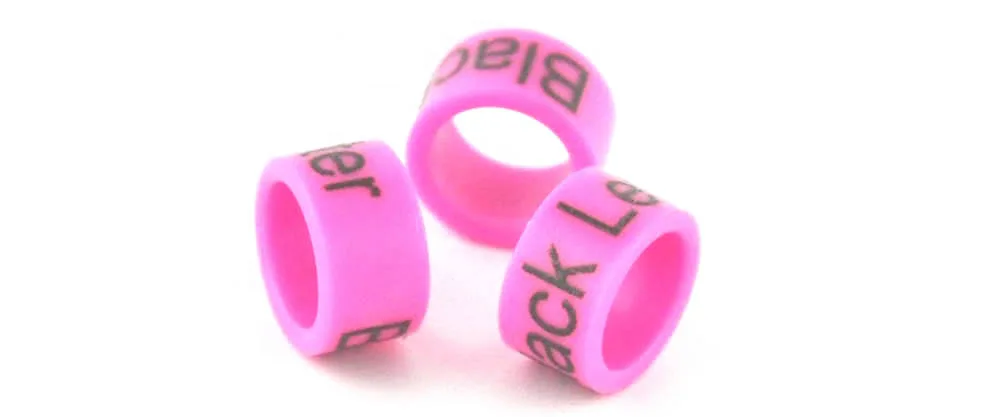 Plastic Ring with printing for Pigeon and small bird pigeon and bird ring