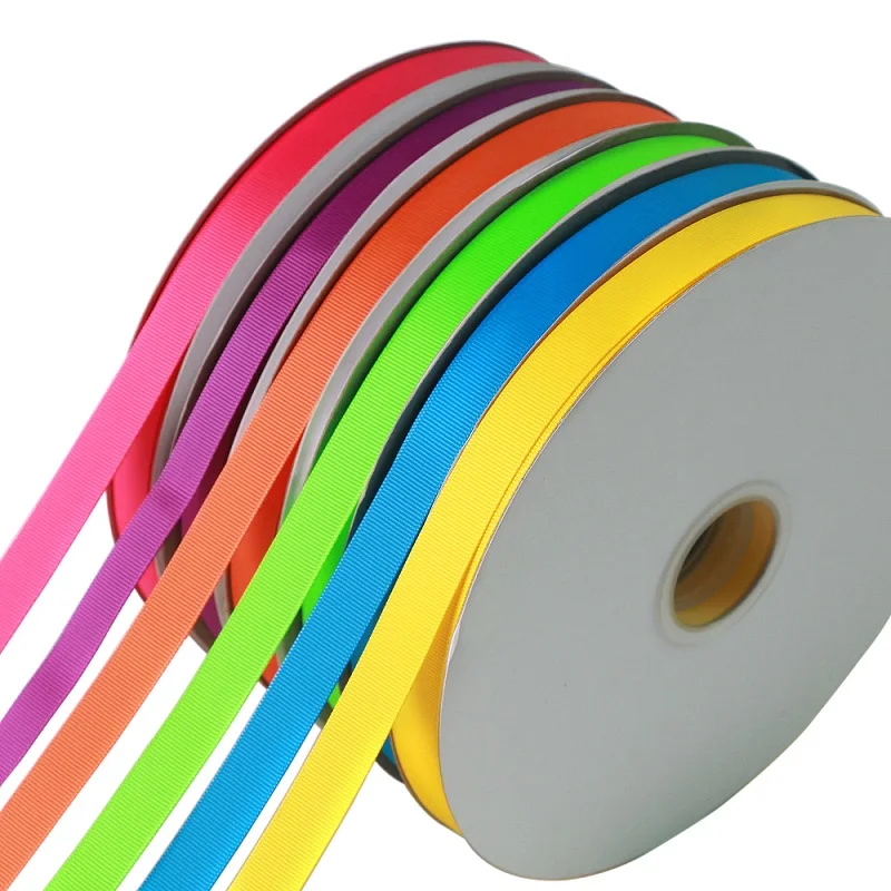 Low Price Custom Grosgrain Ribbon Factory Wholesale Printed Logo Grosgrain Ribbon For Bows