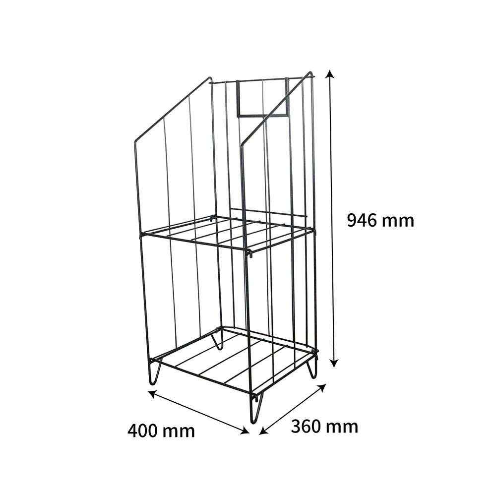 Metal Newspaper Display Stand Book Display Rack for Magazine Newspaper