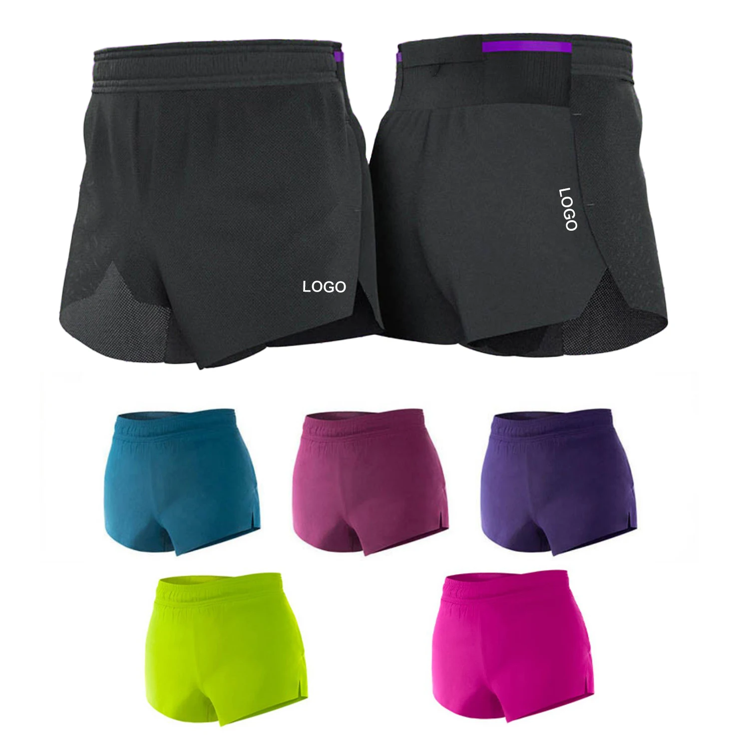 Пользовательские оптом новейший дизайн высокого качества женские шорты для бега