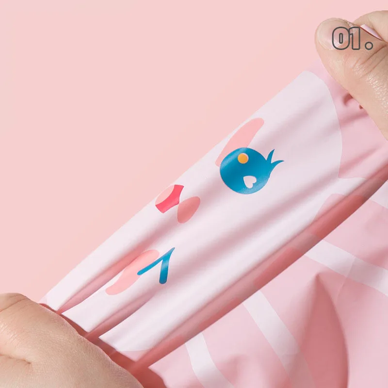 Cute cartoon indoor and outdoor waterproof rabbit poncho girls kindergarten large brim raincoat