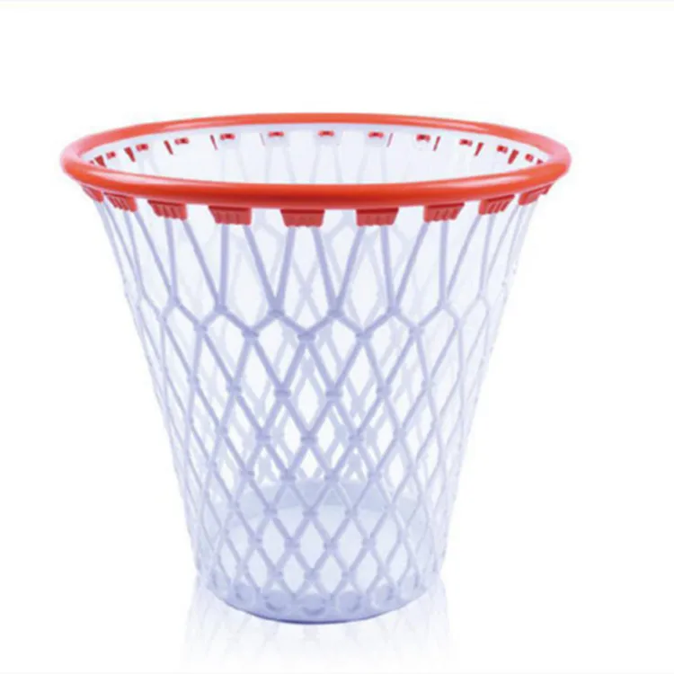 Factory Custom PP White & Orange Office Paper Basket in the Office University Home Bank Hotel Kindergarten Library