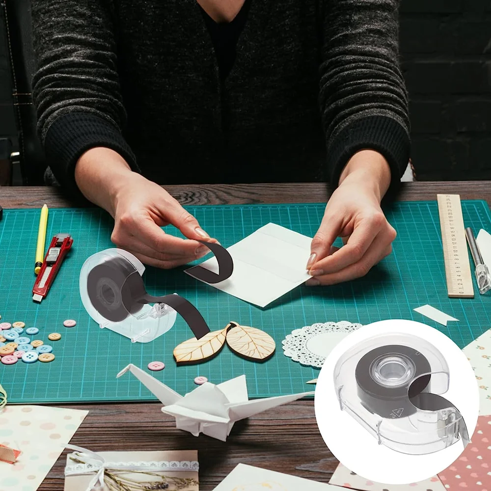 Custom thin pvc rubber magnetic strip roll adhesive thin magnetic tapes for office use