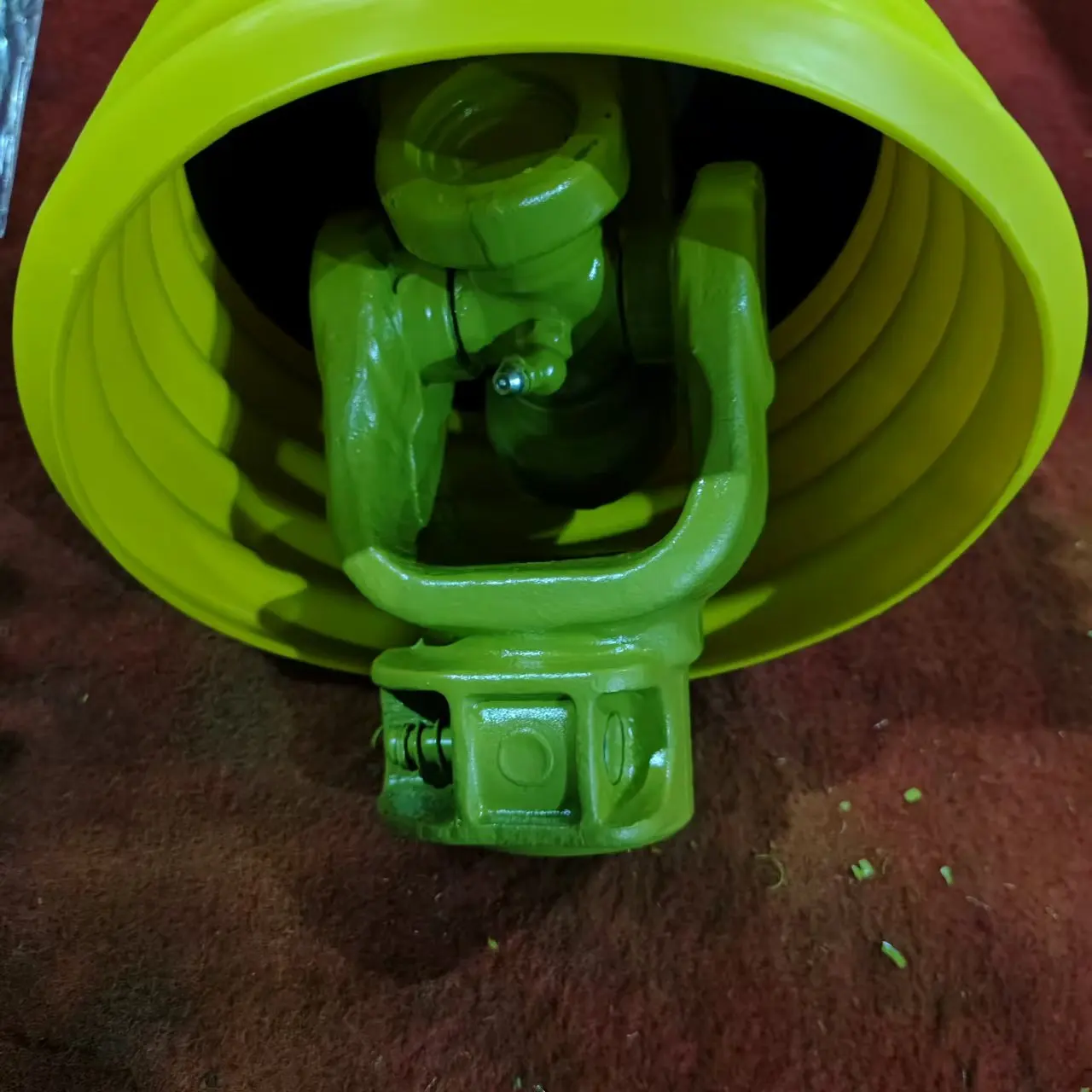 Желтый опрыскивающий фланец PTO вал с большими частями для сельскохозяйственной техники