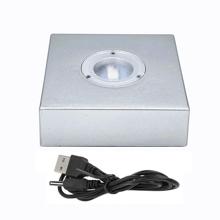 Honor Of Crystal LED Color USB Battery Square 3D Laser Light Base Holder for 3D Crystal Glass Art