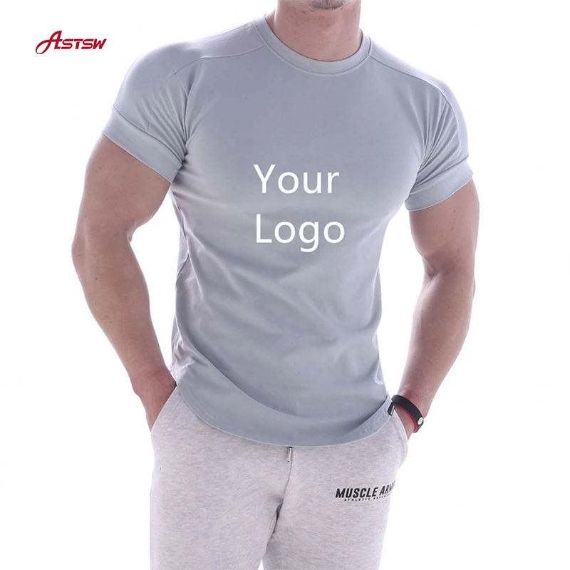 High Quality Dry Fit Men Short Sleeve T Shirt Fitness Clothes  Compression Sport Gym  For Athletic Apparel