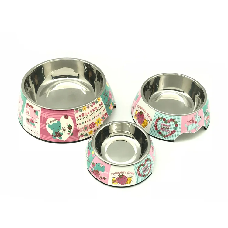 colorful Pet cat bowl stainless steel dog bowl  manufacturers pet bowl