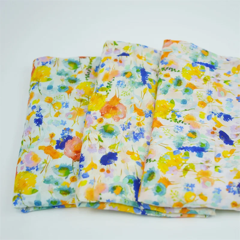 Wholesale OEM cheapest price digital printing customized printed double cotton gauze muslin fabric for kids
