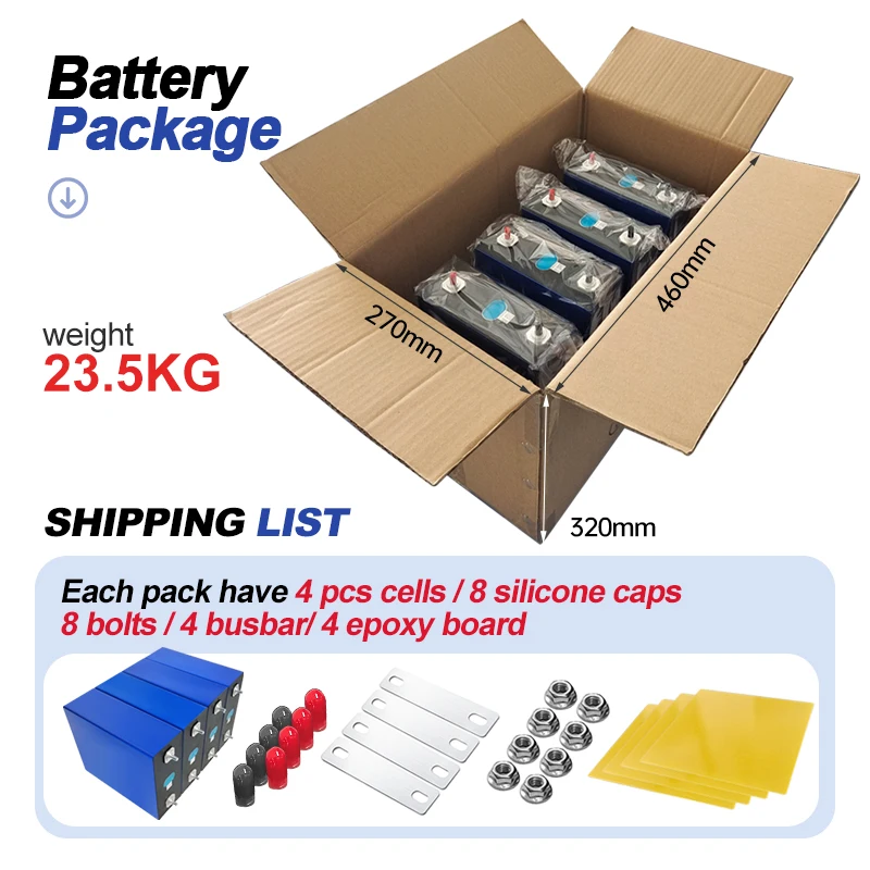 UKraine 3.2V Lifepo4 battery in stock 280ah lifepo4 330Ah lifepo4 LF280K MB31 8000 cycle Original QR Code for Solar storage