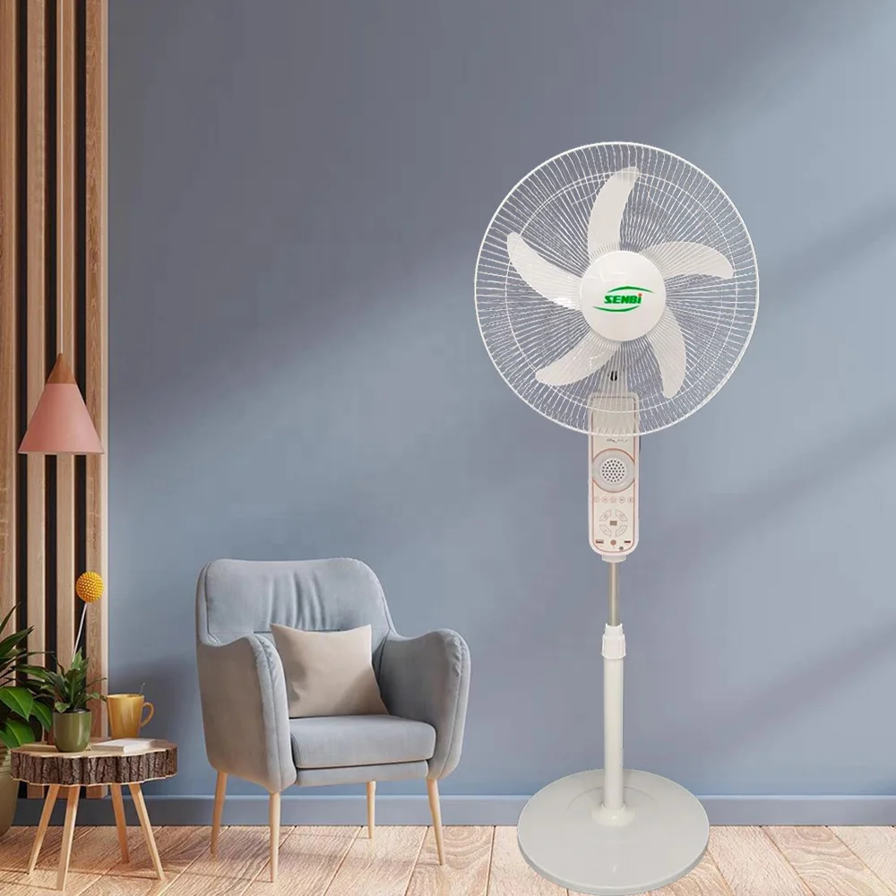 SENBI Multi-Function BLDC motor 16 inch Rechargeable Stand fan with Remote/ Light/USB