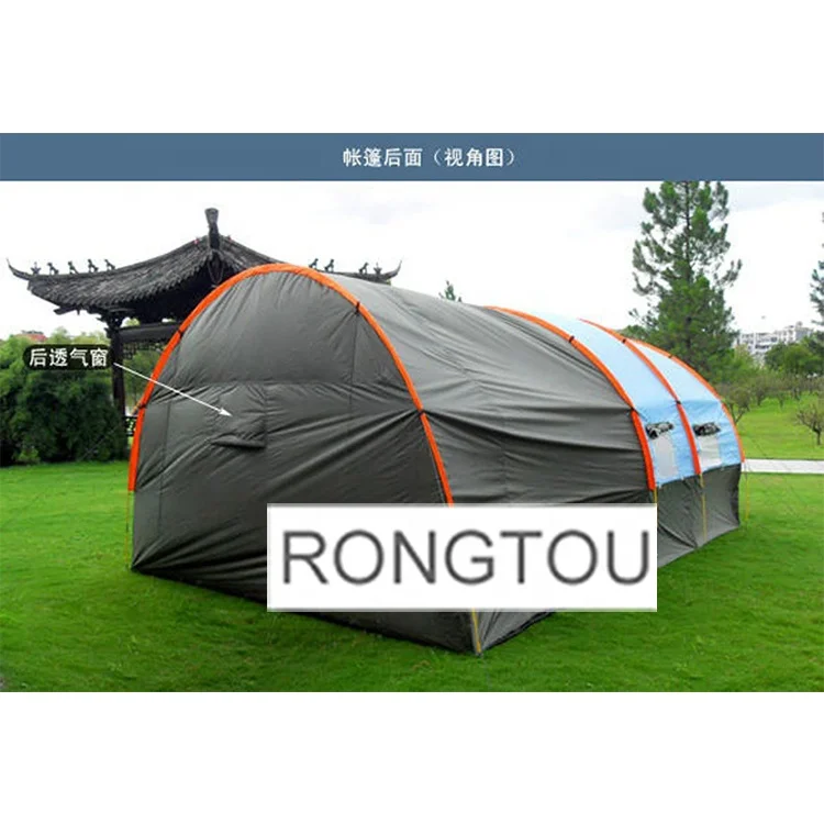 Large Team Outdoor Traveling Foldable Waterproof Camping Equipment Family Luxury Tent for Resort