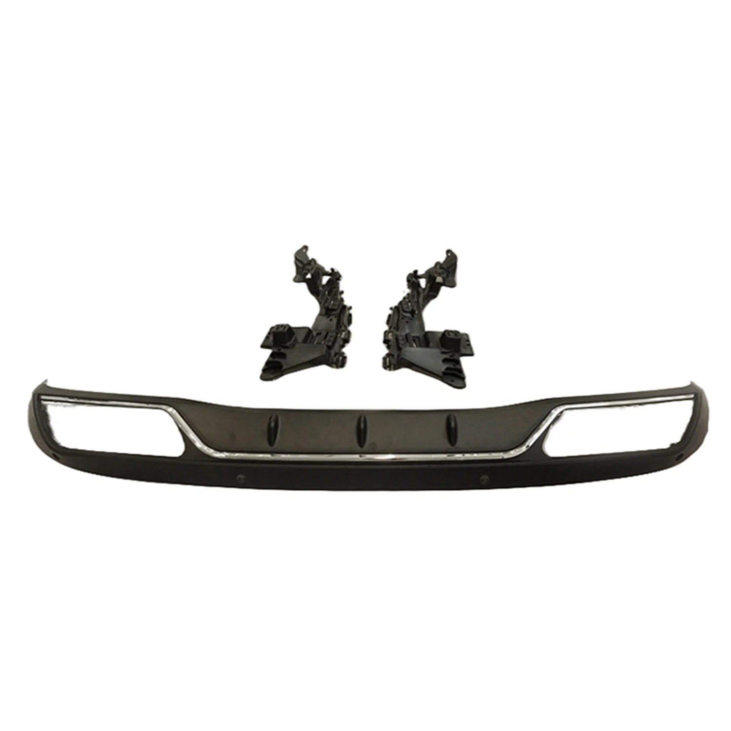 High Quality 2015 C63 Style Silver Auto Bumper Rear Diffuser For BENZ W205 Normal Sedan 2015-2021
