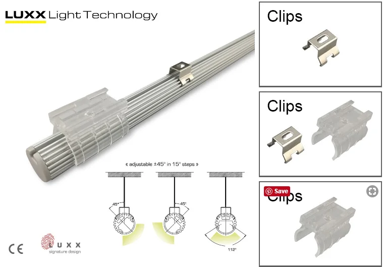 
Jewelry light T5 replacement adjustable led tube light UL cul listed DC24V aluminum profiles with good heat dissipation 