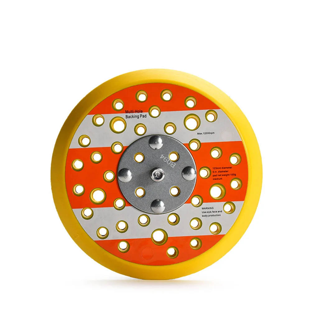 5'   44 holes Sanding Paper to grind wood Polishing Backing Pad Sanding Pad