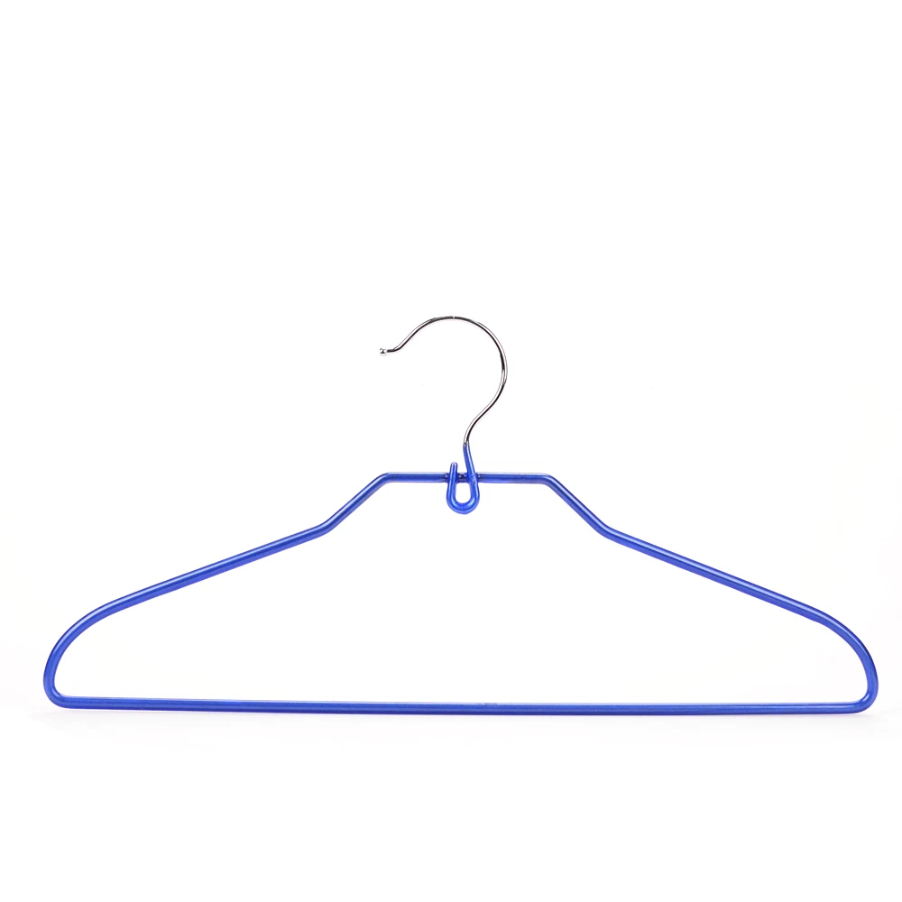 Manufacturer Wholesale Non-Slip PVC Coated Metal Clothes Hanger Custom Color Cheap Metal Hanger For Clothing