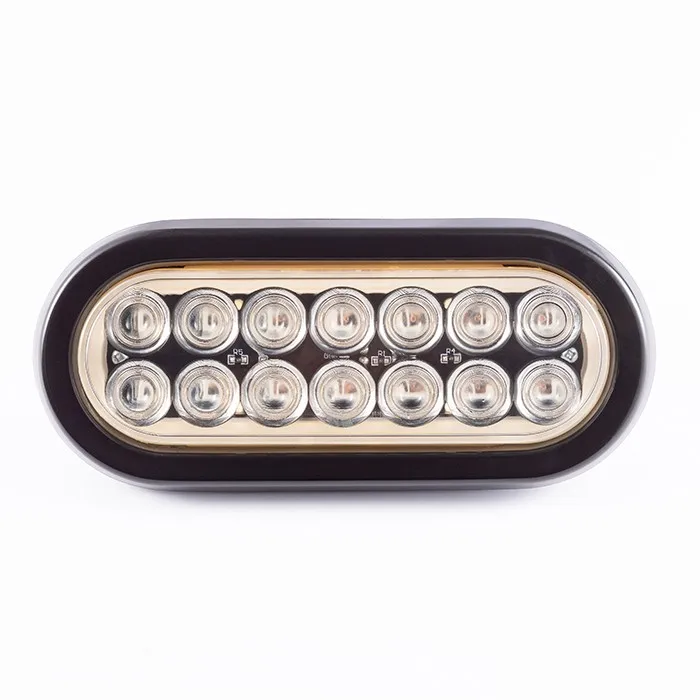 Сверхтонкий и низкопрофильный дизайн, 6 дюймов, 12,8 В, светодиодная лампа для стоп-сигнала прицепа, грузовика, с сертификатом SAE/DOT, готовые товары