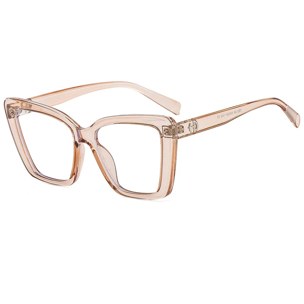 Anti blue light large frame glasses new arrival street photo glasses frame can be matched with myopia glasses frame for unisex