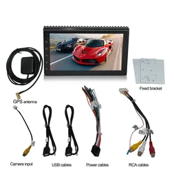 7 inch touch screen fm radio gps navigation dvd user manual car mp5 player with android 7011A