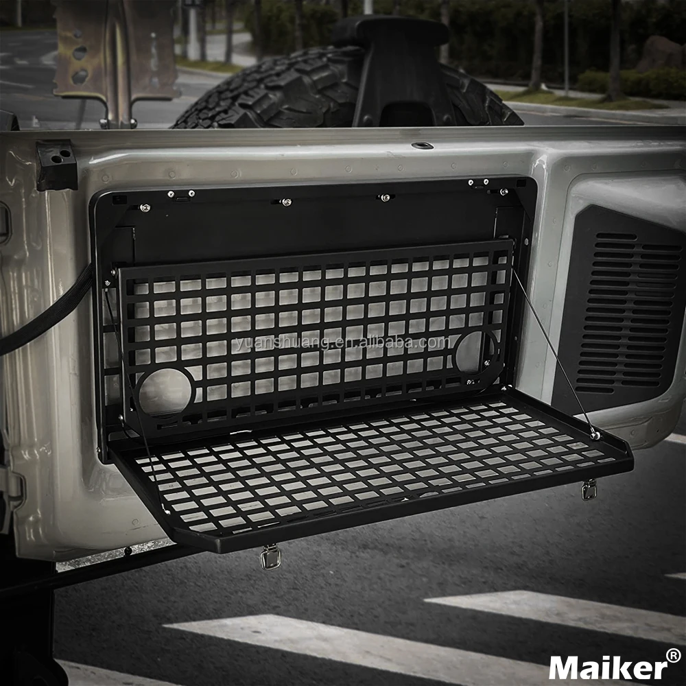 Maiker Double Tailgate Table For Ford Bronco Manufacture Accessories 4x4 Offroad Rear Door Frame Table For Bronco
