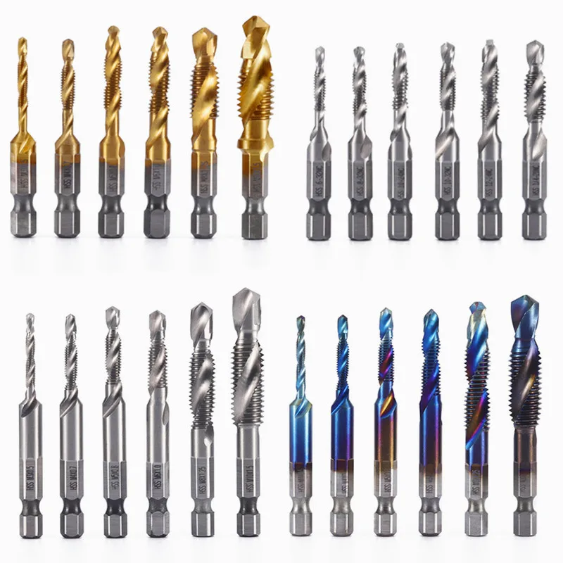 customizable HSS-E Machine Tap Combination Die Spiral Coated Steel Tap for Metric Thread Tapping Forming and Cutting M8